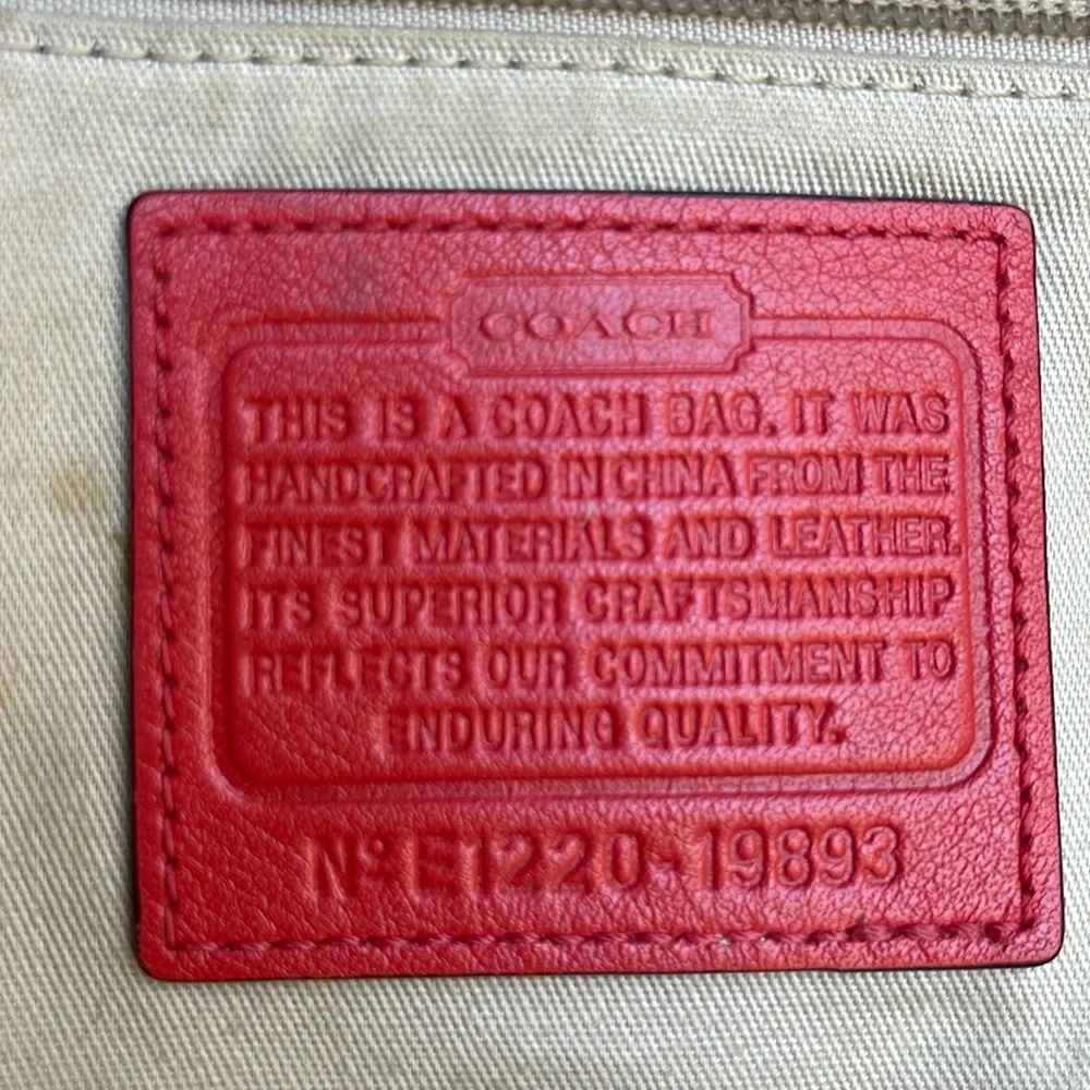 COACH Legacy Leather Duffle Bag In Coral Red